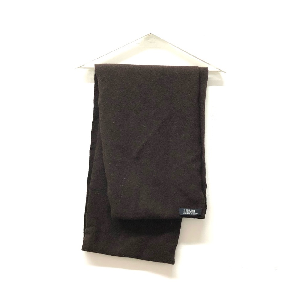 MHL Margaret Howell Wool Infinity Scarf Brown